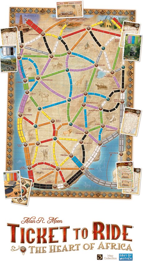 Days of Wonder - Ticket to Ride Afrika - Uitbreiding - Bordspel
