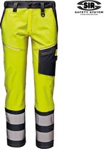 SIR SAFETY MISTRAL STRETCH Pantalon de travail jaune Hi- Pantalon de travail réfléchissant avec poches pratiques multifonctionnelles