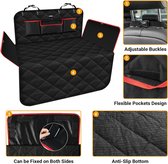 Kofferbakbescherming voor honden, universele autokofferbak, beschermende mat, autodeken, antislip, krasbestendig, waterdicht, zwart (185 x 103 cm)
