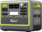 FOSSiBOT F2400 draagbare energiecentrale, 2048Wh LiFePO4 batterij 2400W output zonnegenerator, 3xAC RV auto USB Type-C QC3.0 PD DC5521 zuivere sinusgolf volledige verkooppunten, 1,5 uur snel opladen, input vermogen instelknop - Groen