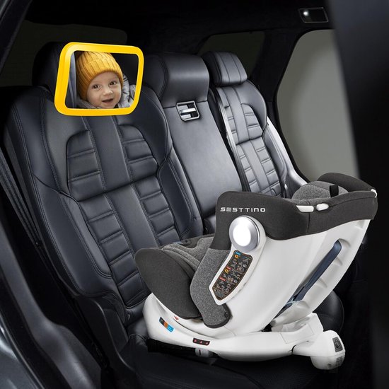Achterbankspiegel voor baby's, 360° draaibare spiegel auto baby