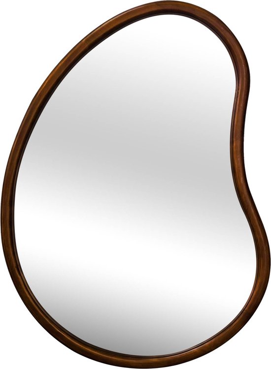 sweeek - Biologische dennenhouten spiegel, 85cm, 3cm dik, ideaal voor in de hal, slaapkamer of badkamer