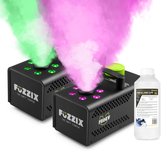 Duoset party rookmachine - Fuxxix F506V - 6 RBG LED’s - Inclusief 1L rookvloeistof & afstandsbediening