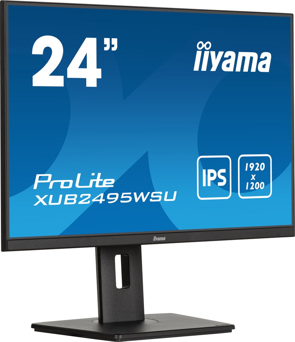IIYAMA XUB2495WSU-B7 - 24 inch - 1920 x 1200 Pixel (Dual UHD) - IPS (In-Plane Switching)