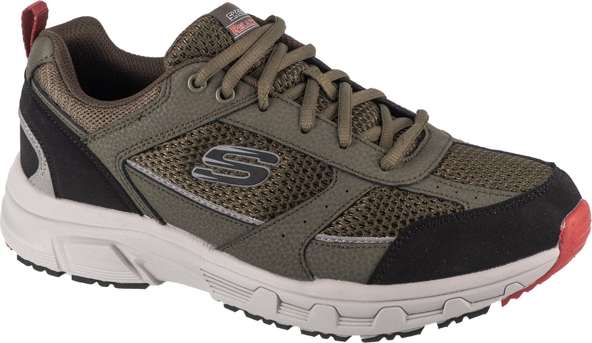 Skechers Oak Canyon-Verketta 51898-OLBK Mannen Sneakers Sportschoenen 5 Groen