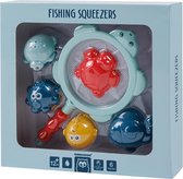 Eurekakids Visspel voor in Bad - Met 5 Zeedieren - Inclusief Netje -Badspeelgoed voor Kinderen Vanaf 1 Jaar
