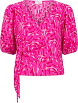 Lofty Manner Blouse Blouse Adelina Pd13 312 Pink Swirl Print Dames Maat - M