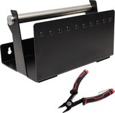 Quadrios 23CA259 Set kabelhaspels zwart 20 x 12 cm met snijtang 2 onderdelen