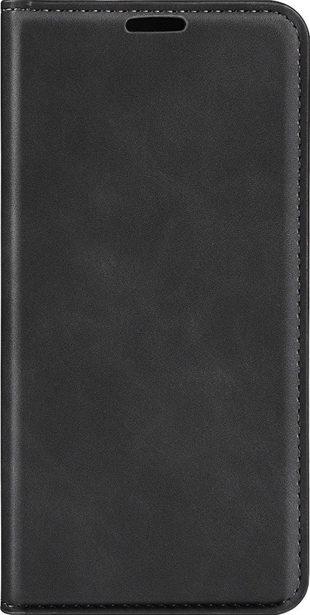 Mobigear Telefoonhoesje geschikt voor Samsung Galaxy A55 Hoesje | Mobigear Retro Slim Bookcase Portemonnee | Pasjeshouder voor 3 Pasjes | Telefoonhoesje voor Pinpas / OV Kaart / Rijbewijs - Zwart