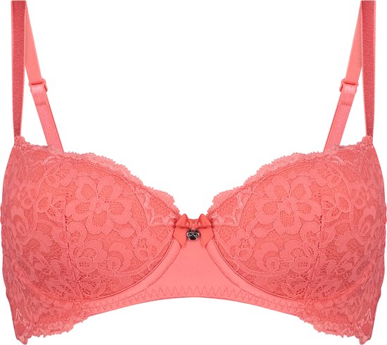 Hunkemöller Dames Lingerie Voorgevormde beugel bh Marine - Roze - maat D85