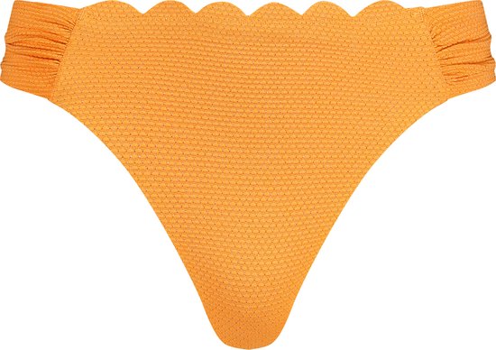 Hunkemöller Rio Bikinibroekje Scallop Lurex Oranje XL