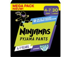 Pampers Ninjamas - Pyjama Pants Nacht - Jongen - 4/7 jaar - Mega Pack - 30 luierbroekjes