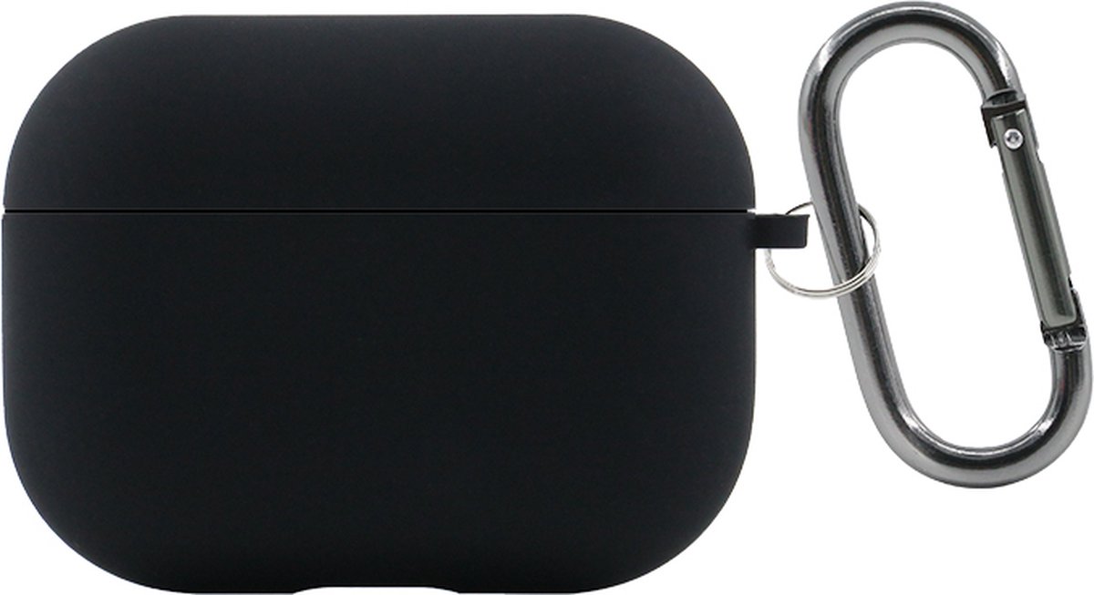 AirPods 3 Hoesje – Siliconen Case met Clip – Schokbestendig – Geschikt voor Draadloos Opladen – Zwart