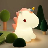 Veilleuse Kinder Unicorn - Veilleuse Bébé - Veilleuse Enfants - Rechargeable USB - Télécommande - LED 7 couleurs - Lampe de Chevet