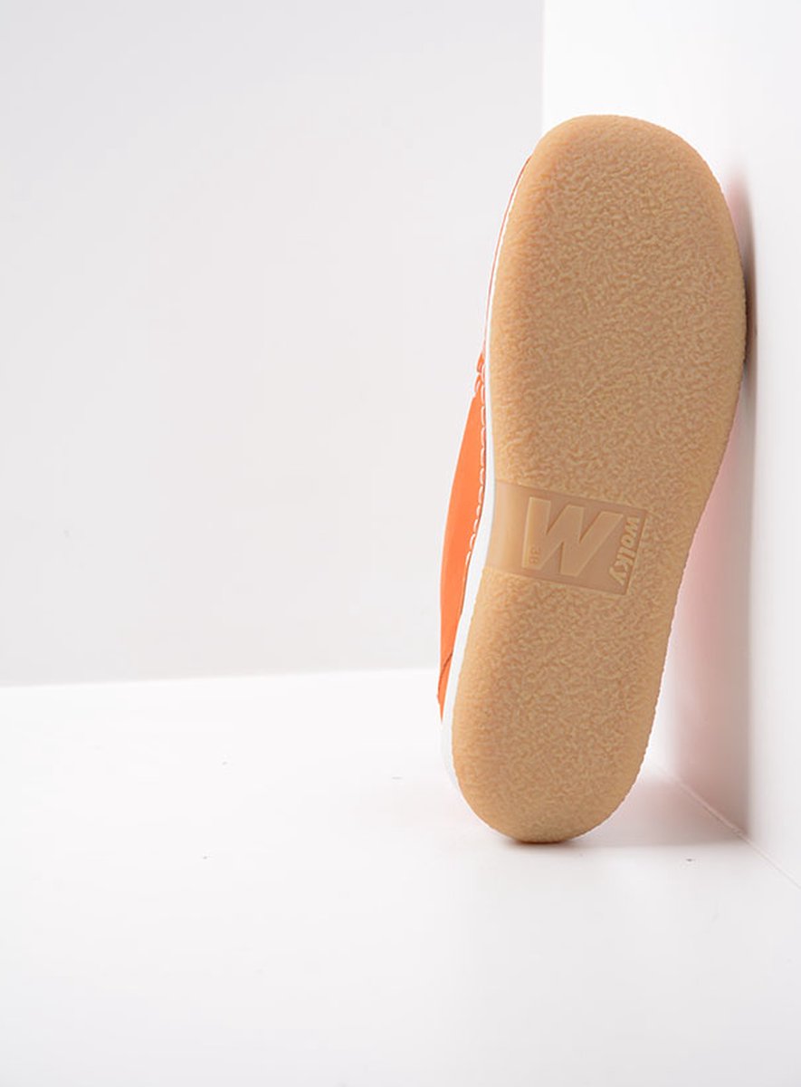 Wolky Lage veterschoenen Rosella oranje nubuck
