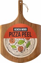 Lange handgreep om brandwonden te voorkomen - Lichte pizzaschep van acaciahout voor eenvoudig gebruik