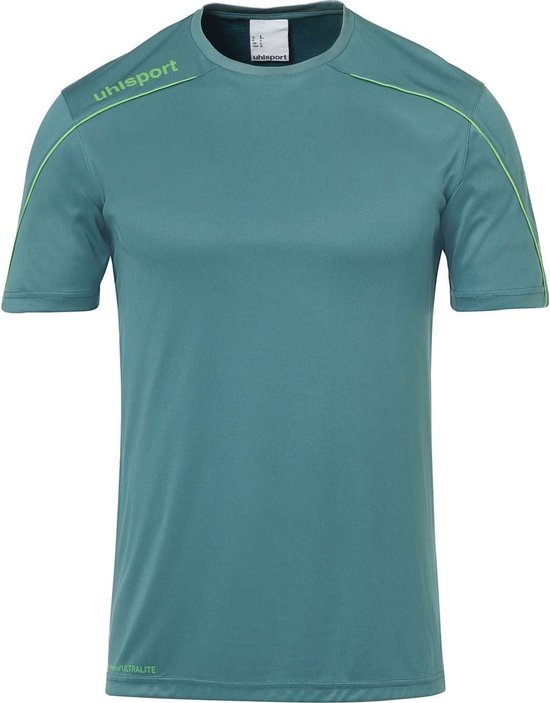 Uhlsport Stream 22 Shirt Korte Mouw Heren - Fir Green / Fluo Groen | Maat: 3XL