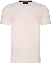 Cavallaro Napoli - Beciano T-Shirt Logo Ecru - Heren - Maat M - Regular-fit