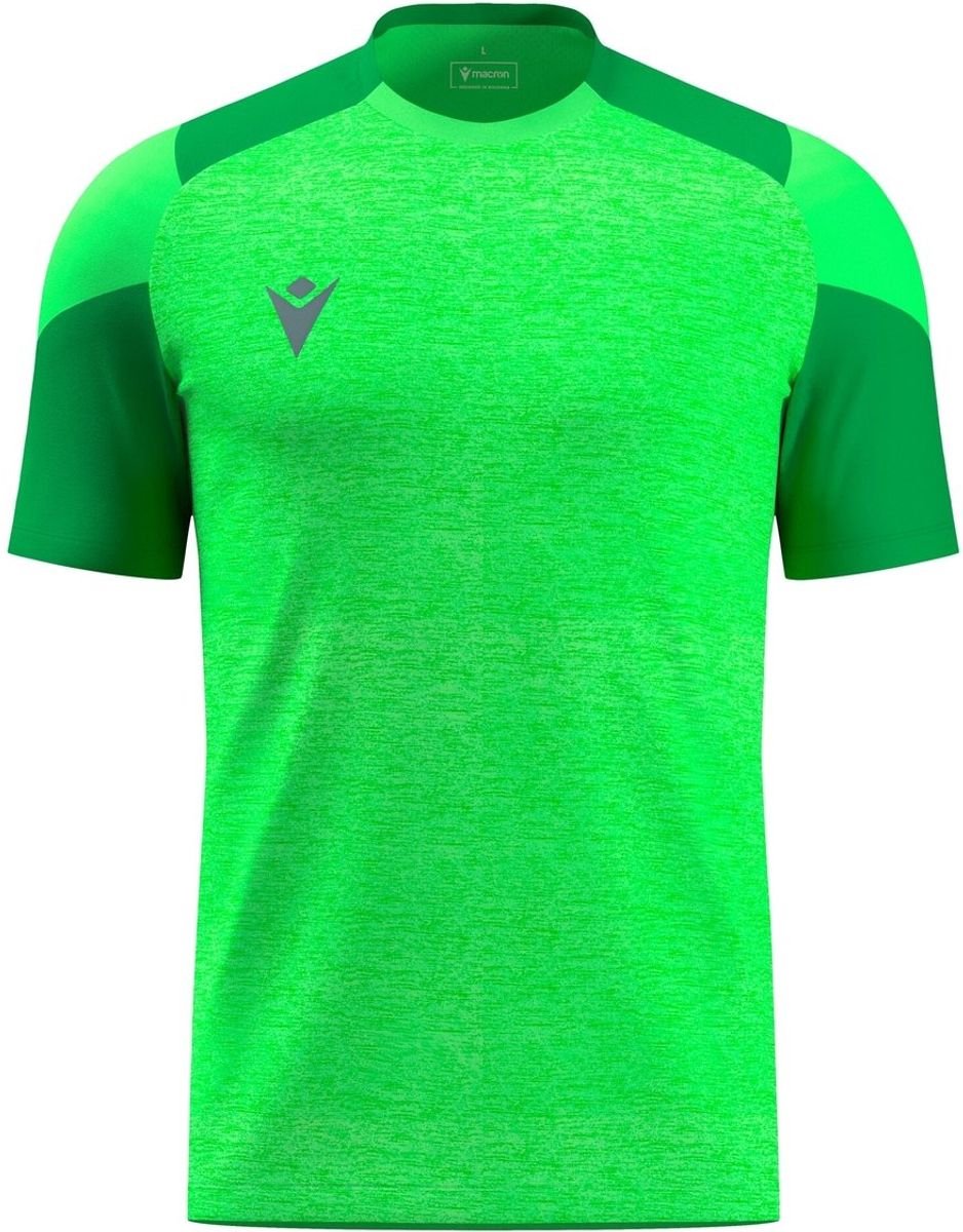Macron Glory Golem Shirt Korte Mouw Heren - Fluo Groen / Groen | Maat: L