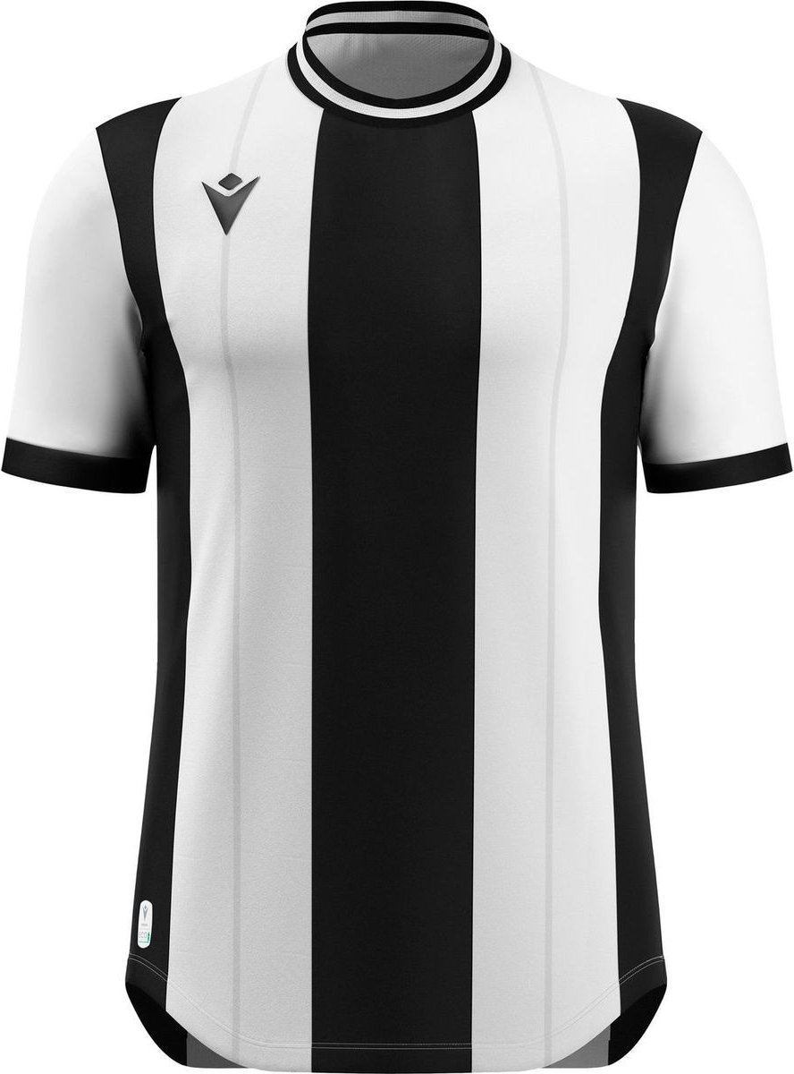Macron Propus Eco Shirt Korte Mouw Heren - Wit / Zwart | Maat: S