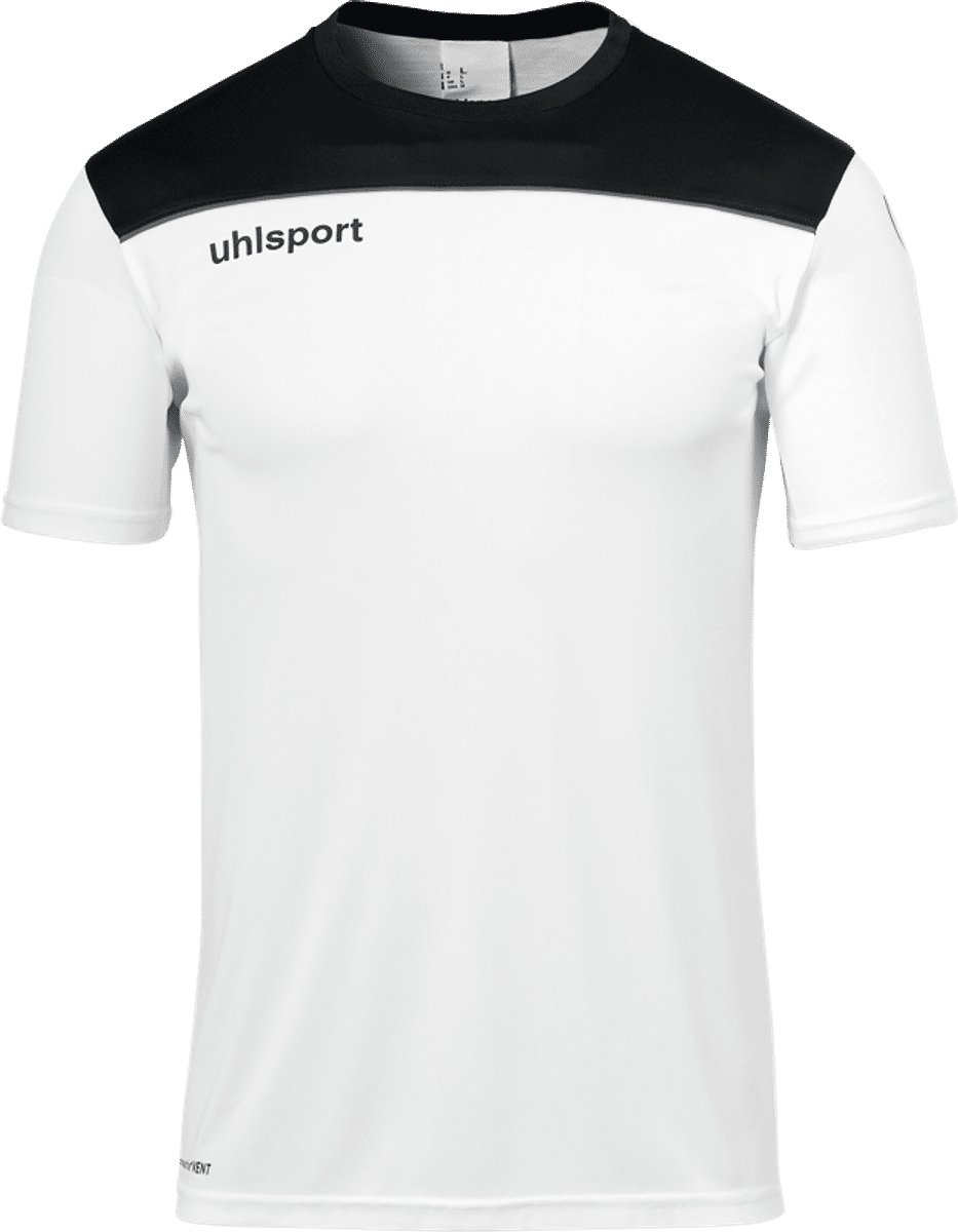 Uhlsport Offense 23 T-Shirt Kinderen - Wit / Zwart / Antraciet | Maat: 164