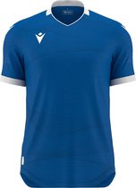 Macron Wyvern Eco Shirt Korte Mouw Heren - Royal / Wit | Maat: XL