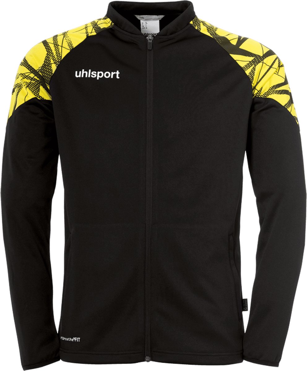 Uhlsport Goal 25 Polyestervest Heren - Zwart / Limoen | Maat: XL