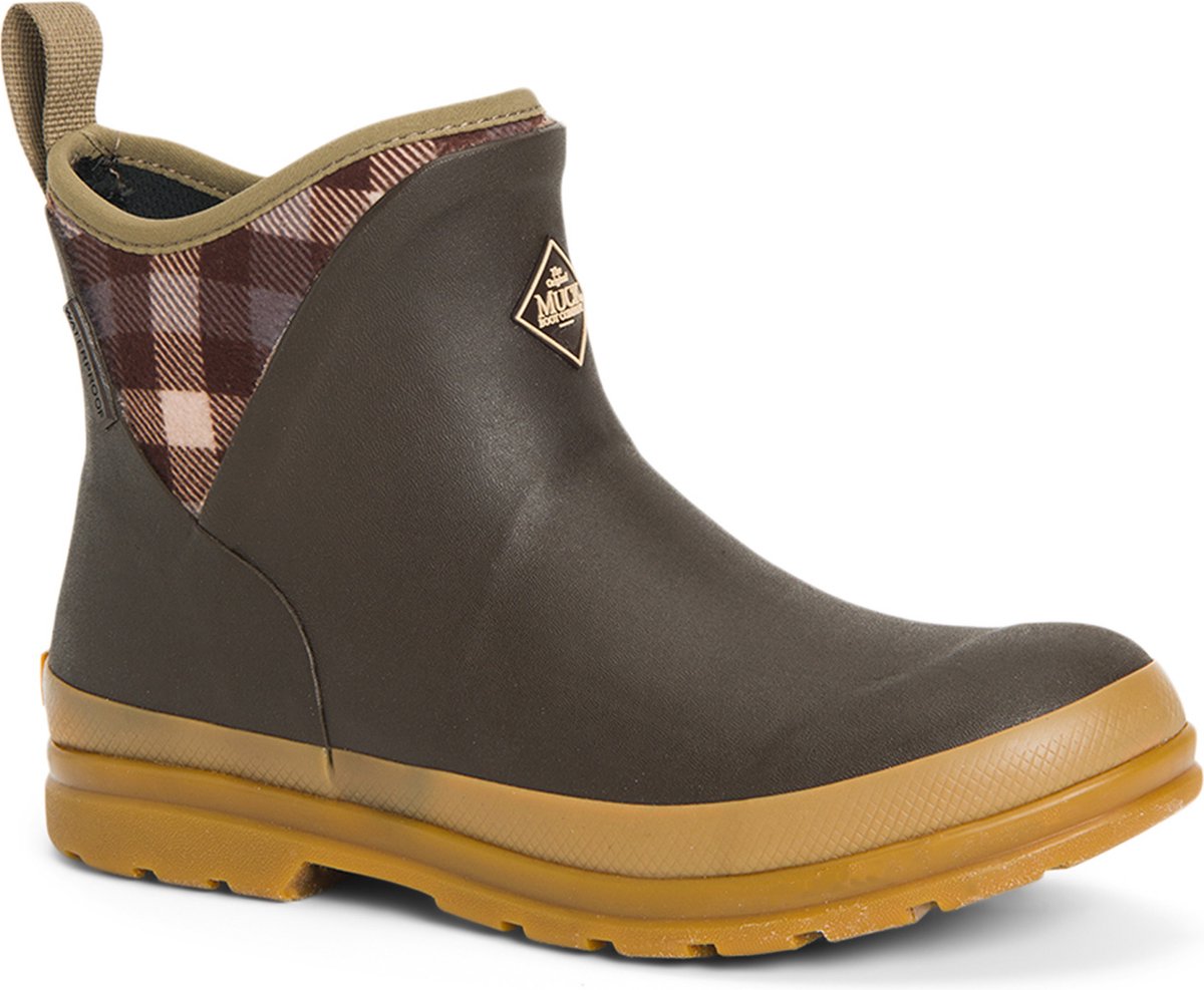 Muck Boot - Muck Originals Pull On Ankle - Brown/Plaid - Dames - US11/EU42