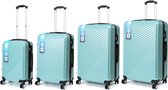 A To Z Traveller EvoTrav - Kofferset 4-delig - Turquoise - TSA Slot