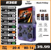Ideal Store®Video Game Console - Open Source - R 36S - Retro Handheld Video Game Console - Linux Systeem - 3,5 Inch IPS Scherm - Draagbare - Pocket Video Speler - 64GB Games