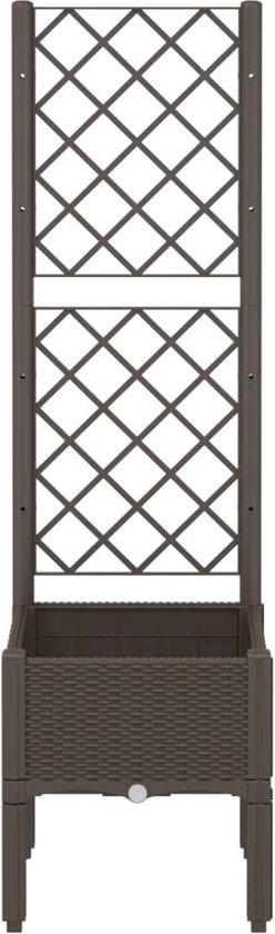 Plantenbak met klimrek 180x40x36 (176) cm - naturel - AMIS Houtproducten