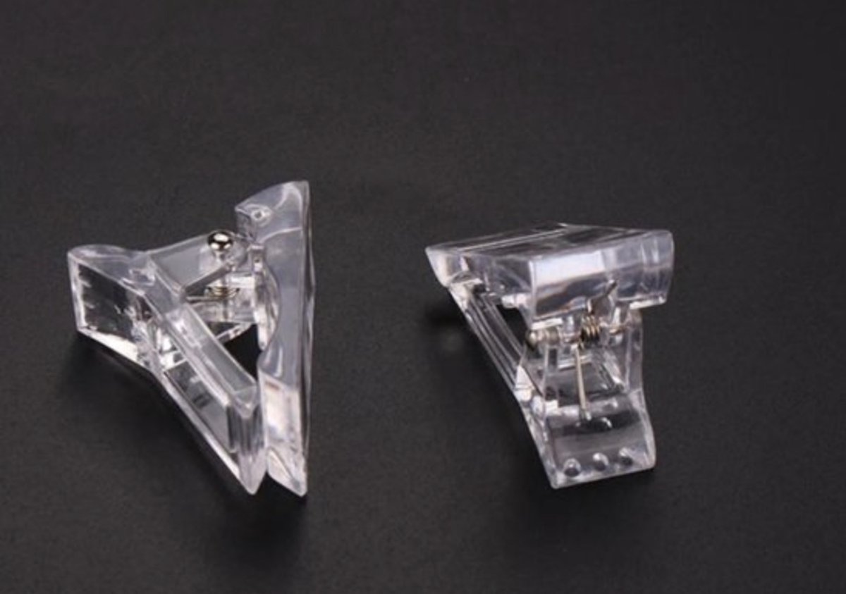Knaak Polygel Klem voor Nagels - Dual Form Klem - Herbruikbare Nagelklem voor Polygel & Acryl Tips