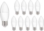 PACK AVANTAGE 10 PIÈCES - E27 BOUGIE LED E27 - TYPE C37 3W REMPLACEZ 25W - LUMIÈRE BLANCHE CHAUD 3000K