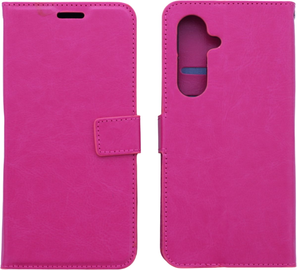 Bookcase Roze Geschikt voor Samsung Galaxy S23 - portemonnee hoesje - ZT Accessoires