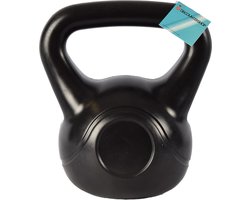 Zwarte 10 kg Kettlebell - Duurzaam Kunststof met Cementvulling - Gewichten Voor Krachtige Workouts - Fitness & Training
