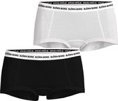 Björn Borg Core Logo - Minishorts - Boxershorts - Dames - 2 stuks - Dames - S - Zwart/Wit