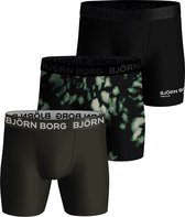 Björn Borg Performance boxers - boxers homme microfibre longues jambes (pack de 3) - multicolore - Taille : S