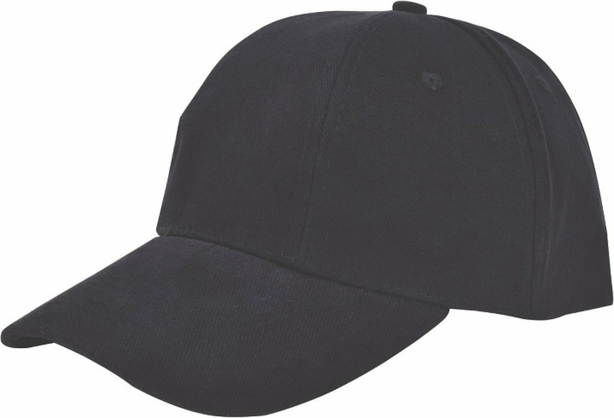 Benza - Luxe Turned Brushed Baseball Cap Baseballcap - Zwart