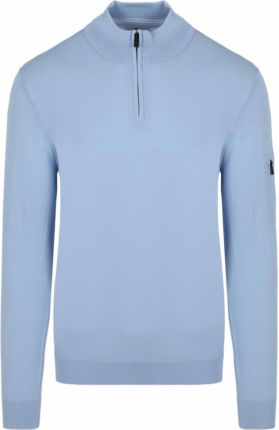 Suitable - Race Half Zip Trui Lichtblauw - Heren - Maat XXL - Slim-fit