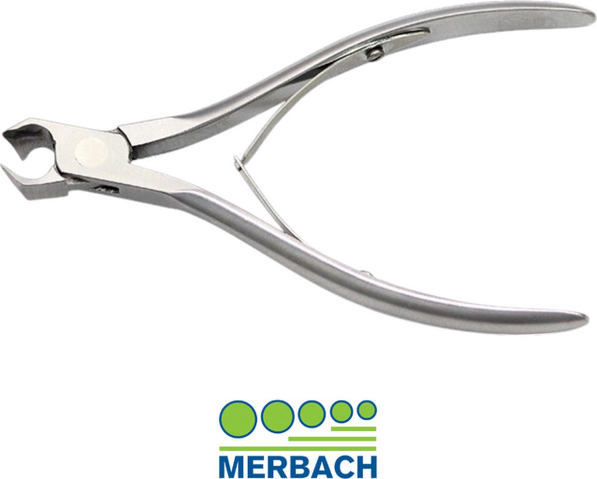 Goedkoopste Merbach kopknipper voor kalknagels, dubbelzijdig, smalle bek, dubbele veer, 13 CM- 3 x 1 stuks voordeelverpakking
