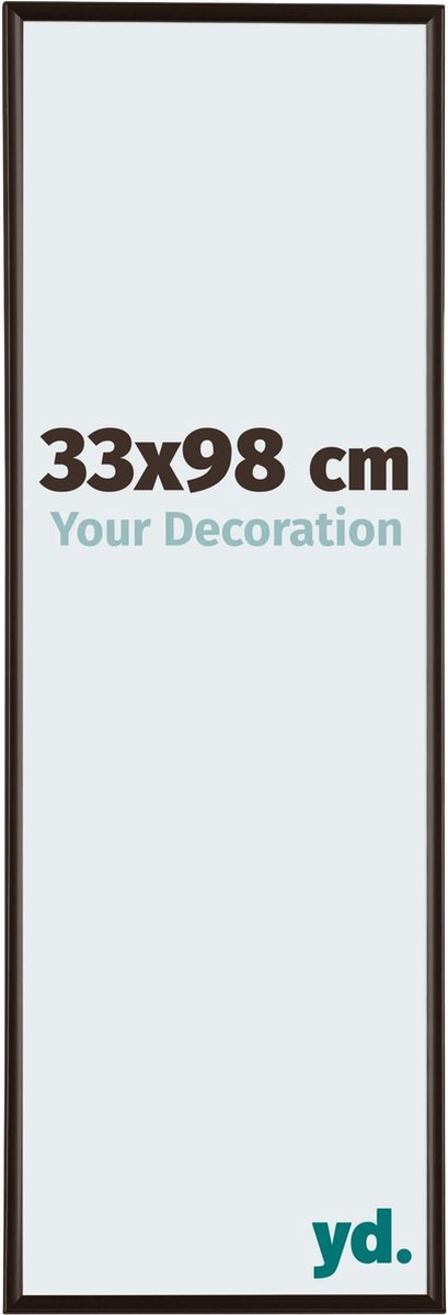 yd. Your Decoration - Fotolijst 33x98 cm - Kunststof - Antraciet - Evry