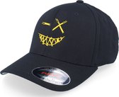 Hatstore- Crazy Smiley Yellow/Black Flexfit - Iconic Cap