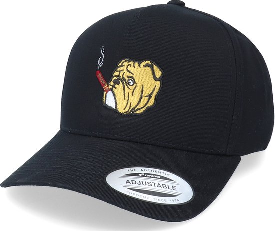 Hatstore- Bulldog Cigar Black A-Frame Adjustable - Iconic Cap