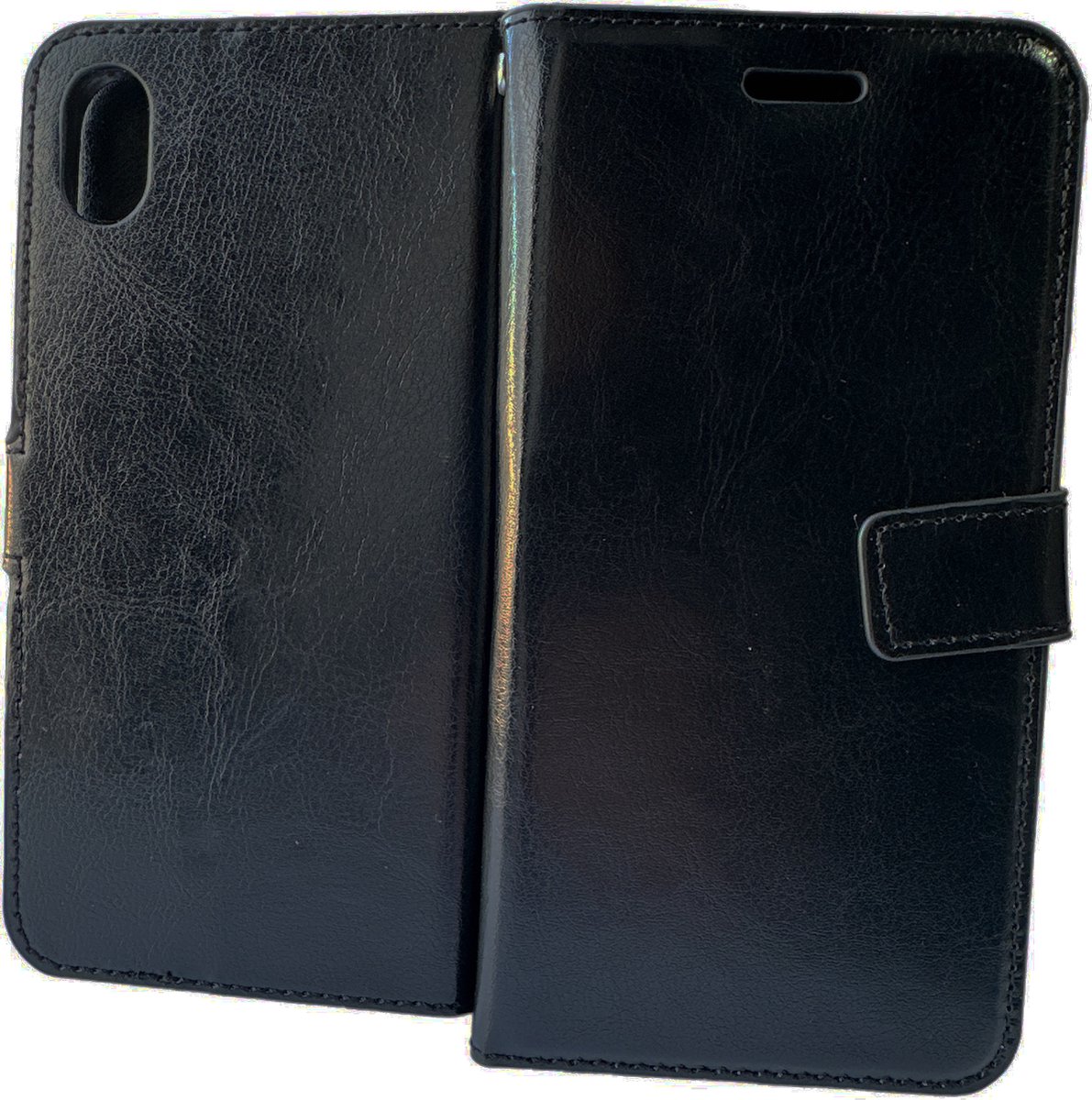 Bookcase Zwart Geschikt voor: Apple iPhone XR- portemonnee hoesje - ZT Accessoires