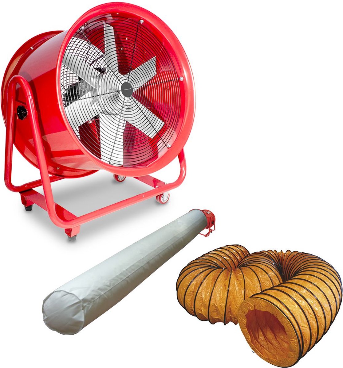 Mobiele ventilator MV600R met slang en filterzak MW Tools MV600RSET
