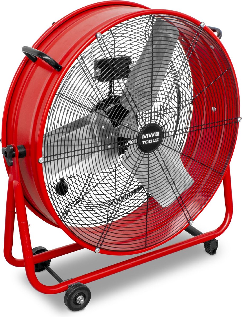 Mobiele kantelbare industriële ventilator - krachtige luchtcirculator Ø600 mm 230W 230V MW Tools MV600L