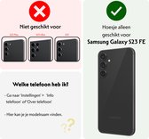Hoesje Geschikt voor Samsung S23 FE Hoesje Siliconen Case - Hoes Geschikt voor Samsung Galaxy S23 FE Hoes Siliconen - Lila - 2 Stuks