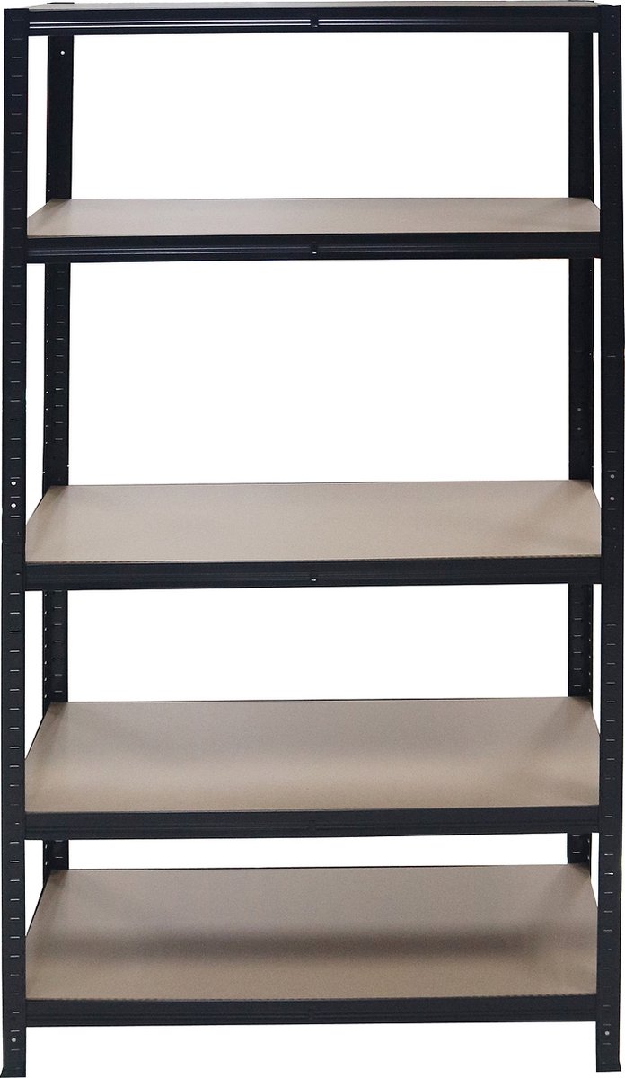 Mannsberger opbergrek - Stellingkast - rek met 5 schappen - interieur - 875kg draagkracht - 175kg per plank - opruimen