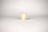 Kitchen trend - Villa - koffiekopje - beige - set van 6 - 7.5 cm rond