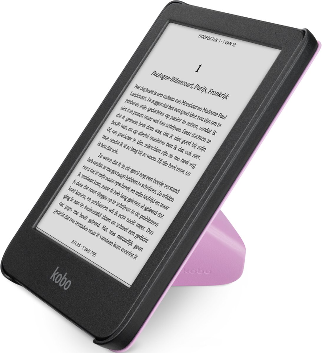 Kobo Clara Colour / BW Hoes voor eReader - SleepCover - Roze - Ingebouwde standaard – foto 2